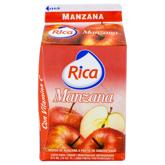 Jugo rica de manzana 16oz