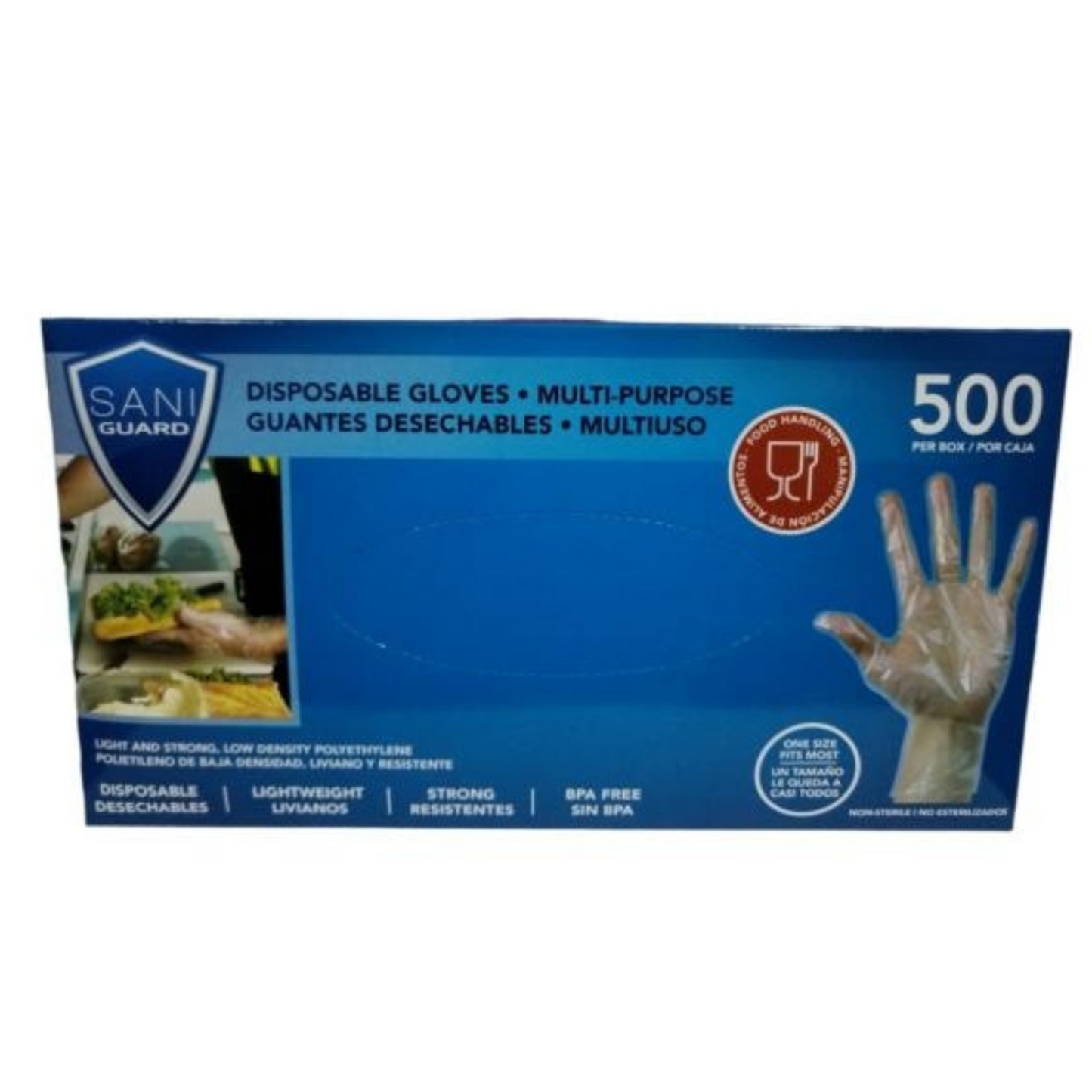 Guantes desechables de 500 und